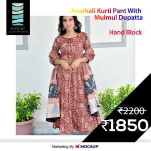 Anarkali Kurti Pant With