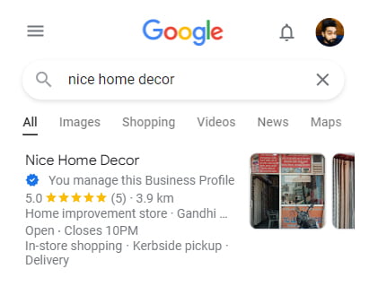 nice home decor business page