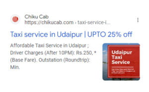 cabs udaipur seo