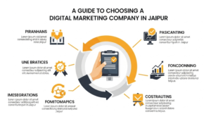 Diagram of choosing a digital marketing company in Jaipur