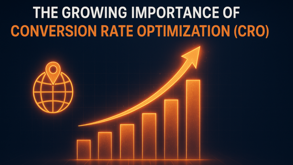 Website with increasing conversion arrows.