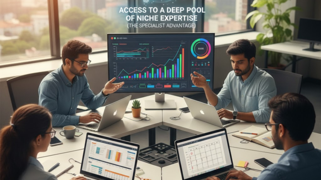 Access to a Deep Pool of Niche Expertise (The Specialist Advantage) | why hire a digital marketing agency?