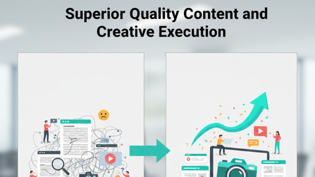 Superior Quality Content and Creative Execution