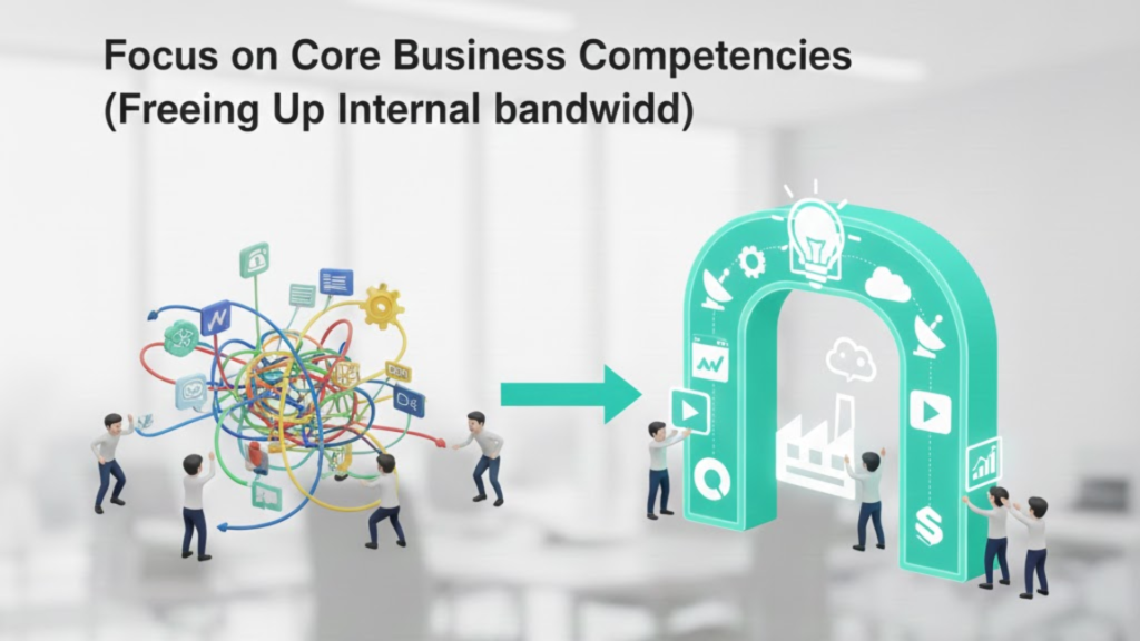 Focus on Core Business Competencies (Freeing Up Internal Bandwidth)