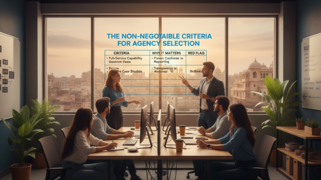 The Non-Negotiable Criteria for Agency Selection | Top 5 Digital Marketing Agencies in Jaipur