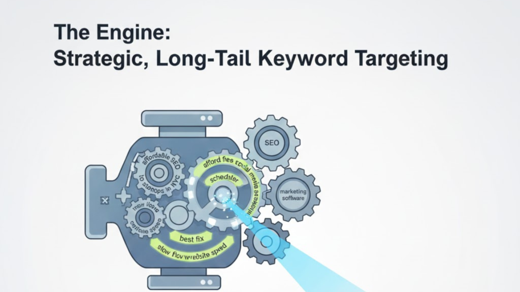 The Engine: Strategic, Long-Tail Keyword Targeting | Affordable SEO Services for Startups