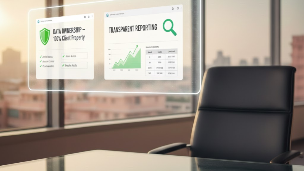 Unwavering Transparency and Data Ownership | Social media marketing agency in Jaipur
