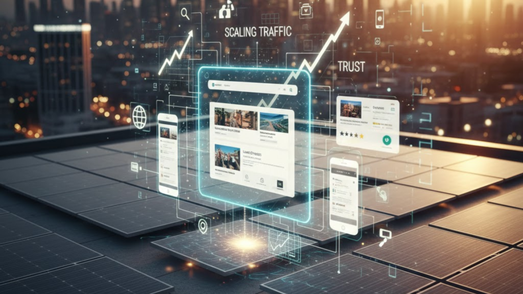 Scaling Traffic and Trust (Website Optimization) | best way to get solar leads