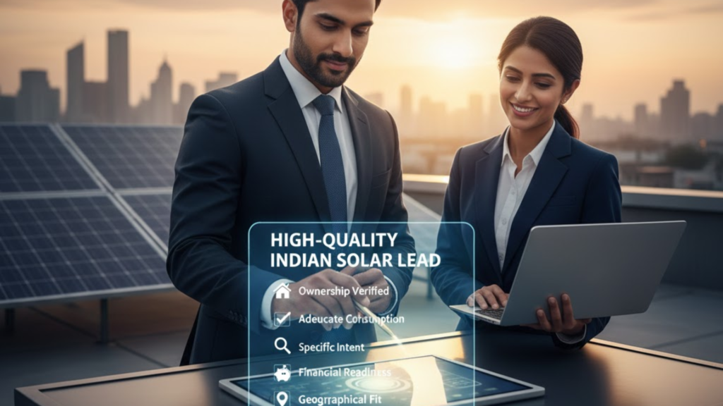 Defining High-Quality Solar Leads in the Indian Market

