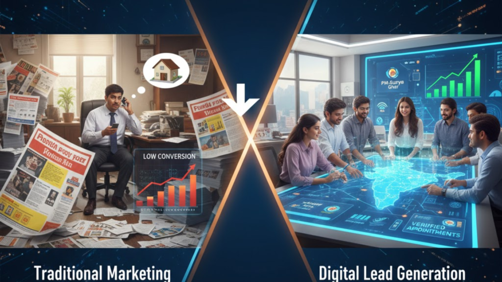Comparing Traditional vs. Modern Digital Lead Generation | solar lead generation company