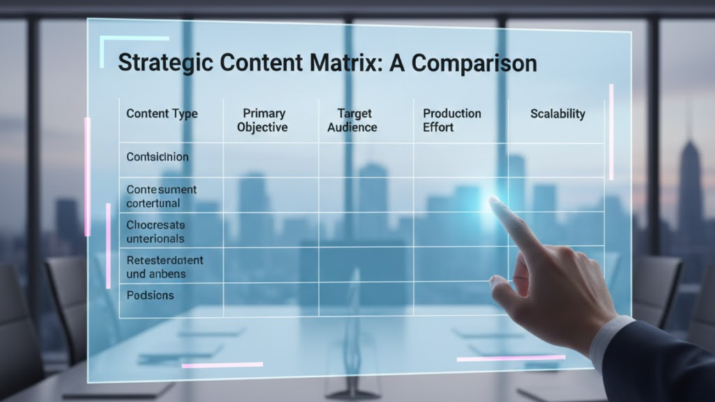 Strategic Content Matrix: A Comparison