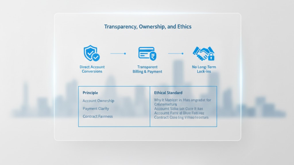 Transparency, Ownership, and Ethics in a Google Ads Agency