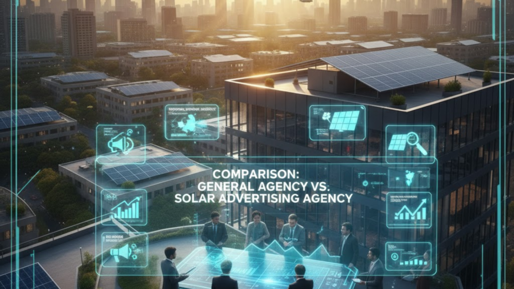 Comparison: General Agency vs. Solar Advertising Agency