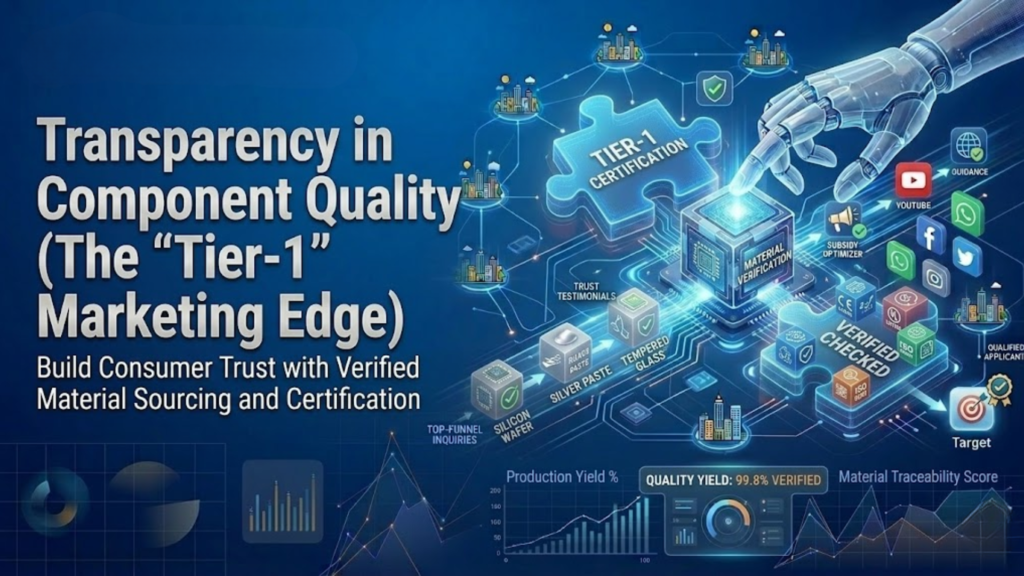 Transparency in Component Quality (The "Tier-1" Marketing Edge)