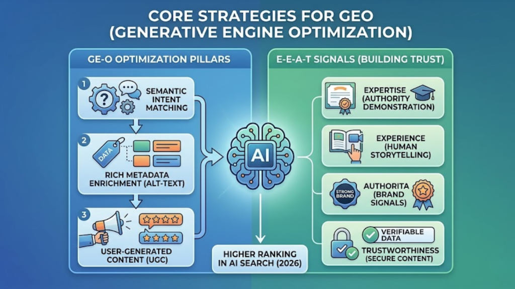 Core Strategies for AI Search Engine Optimization (GEO)