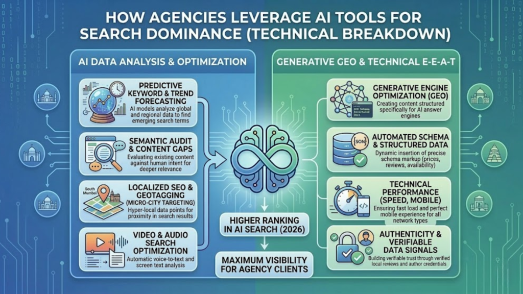 How Agencies Leverage AI Tools for Search Dominance (Technical Breakdown) | social media agency