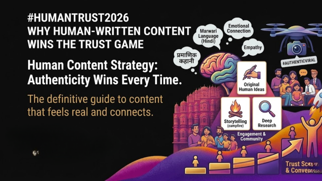 Why "Human-Written" Content Wins the Trust Game | Social marketing Marketing agency in Jaipur
