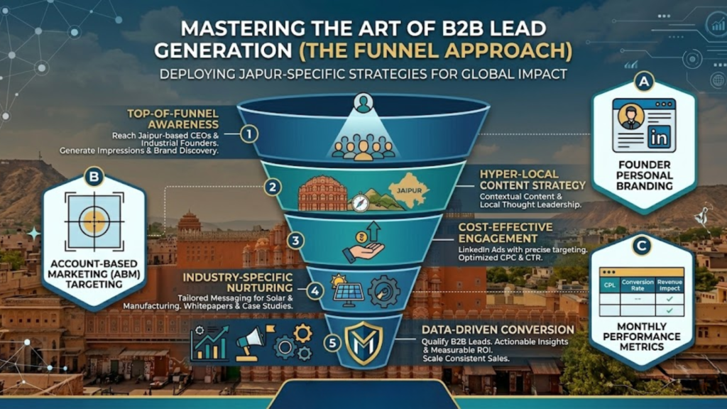 Mastering the Art of B2B Lead Generation (The Funnel Approach) | LinkedIn marketing agency in Jaipur  