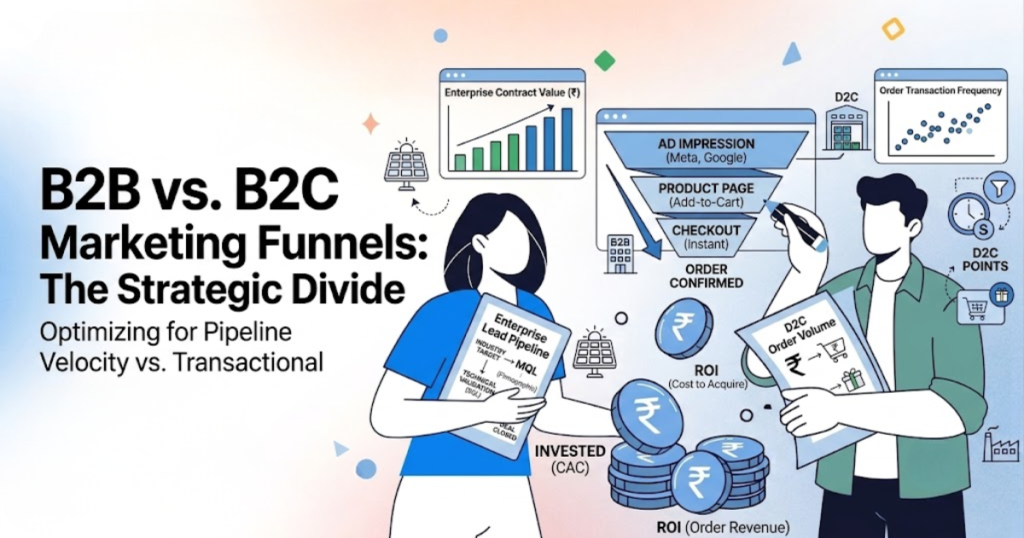 B2B vs. B2C Marketing Funnels: The Strategic Divide in Performance Marketing in India