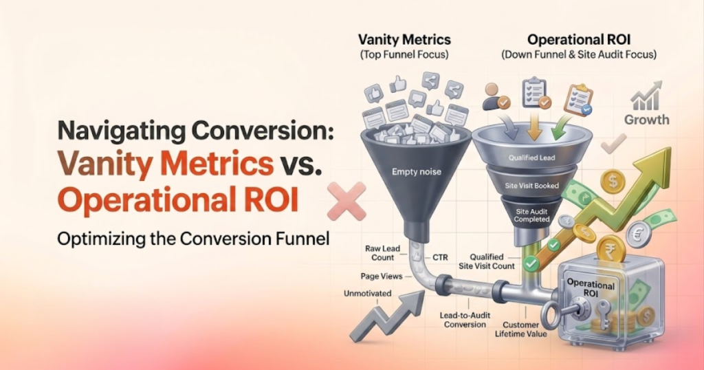 Vanity Metrics vs. Operational ROI: The Conversion Funnel | solar marketing agency