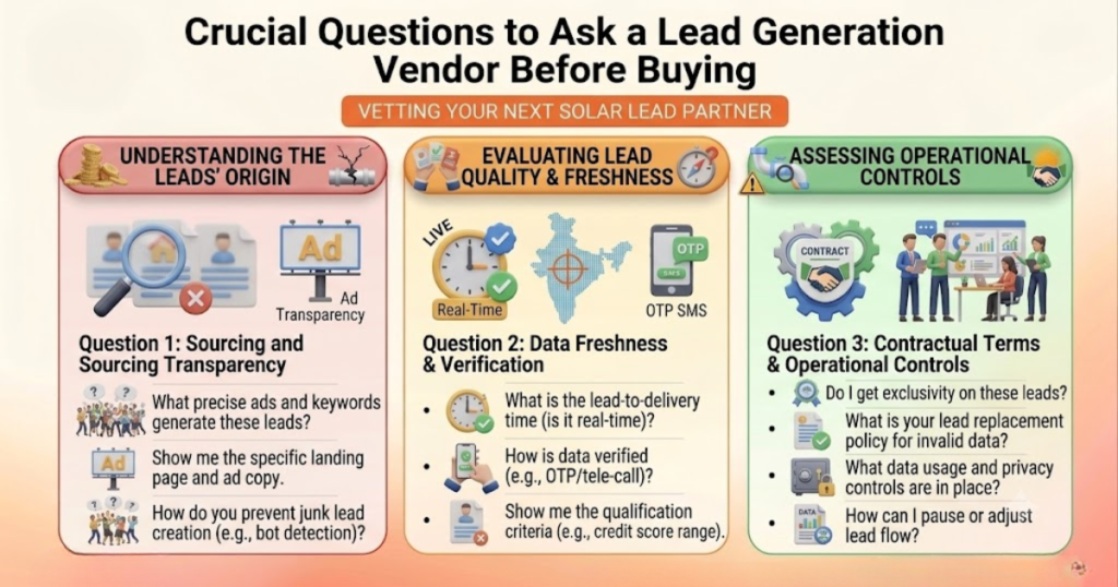 Crucial Questions to Ask a Lead Generation Vendor Before Buying | high quality solar leads