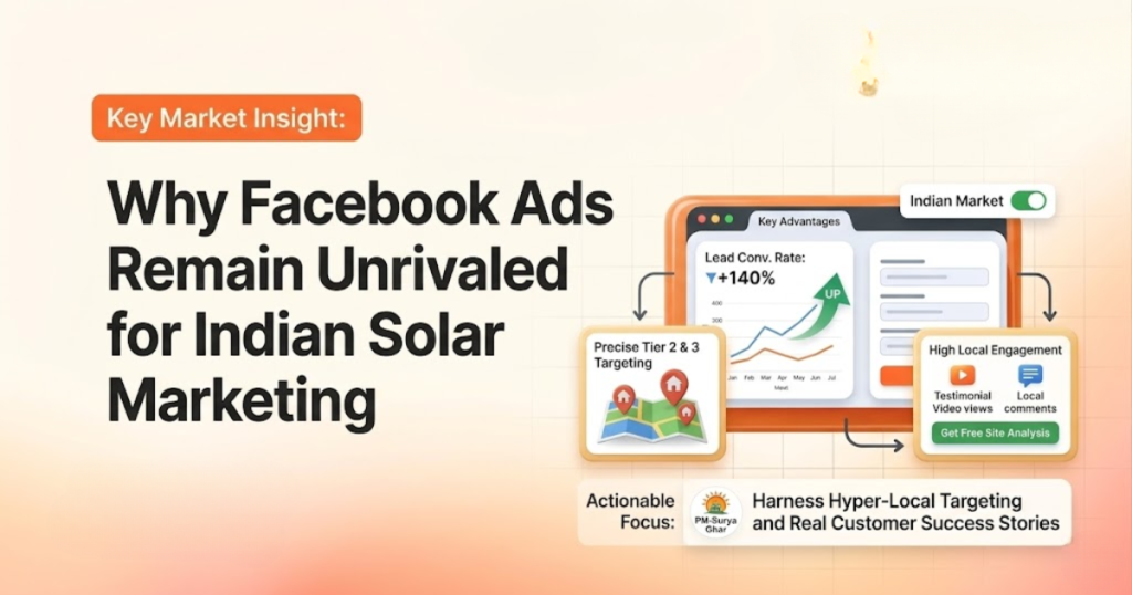 Why Facebook Ads Remain Unrivaled for Indian Solar Marketing