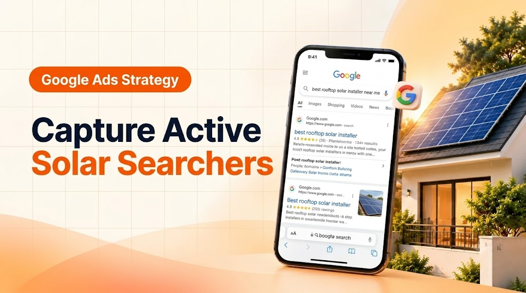 Google Ads: Capturing Active, Commercial-Intent Searchers - solar leads
