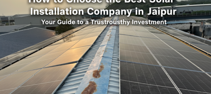 Choose the Best Solar Installation Company in Jaipur