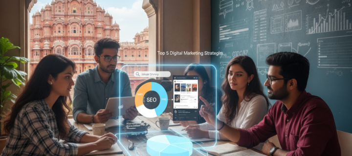 Digital marketing team meeting