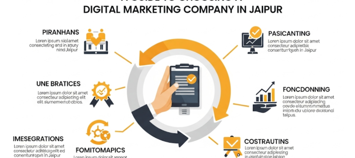 Diagram of choosing a digital marketing company in Jaipur