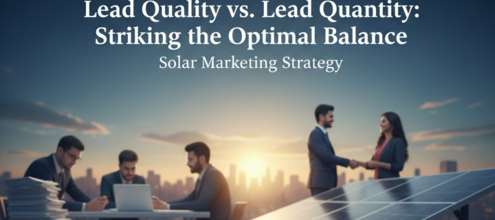 Lead Quality vs. Lead Quantity: Striking the Optimal Balance for Your Solar Marketing Strategy (Revised)