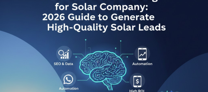 Performance Marketing for Solar Company: 2026 Guide to Generate High-Quality Solar Leads