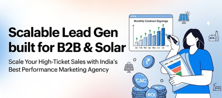 High-Ticket Lead Generation: How the Best Performance Marketing Agency in India Scales B2B & Solar Businesses